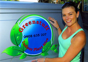 Emily with Greenstuff Plants Logo